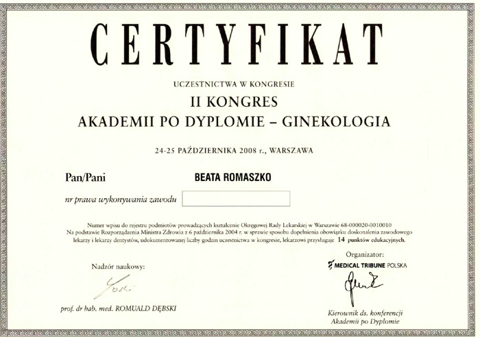 Akademia Po Dyplomie – Ginekologia