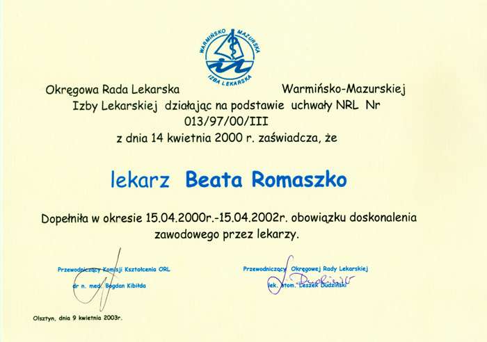 Okręgowa Rada Lekarska Warmińsko – Mazurskiej Izby Lekarskiej