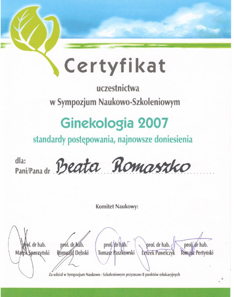 Sympozium Naukowo – Szkoleniowe