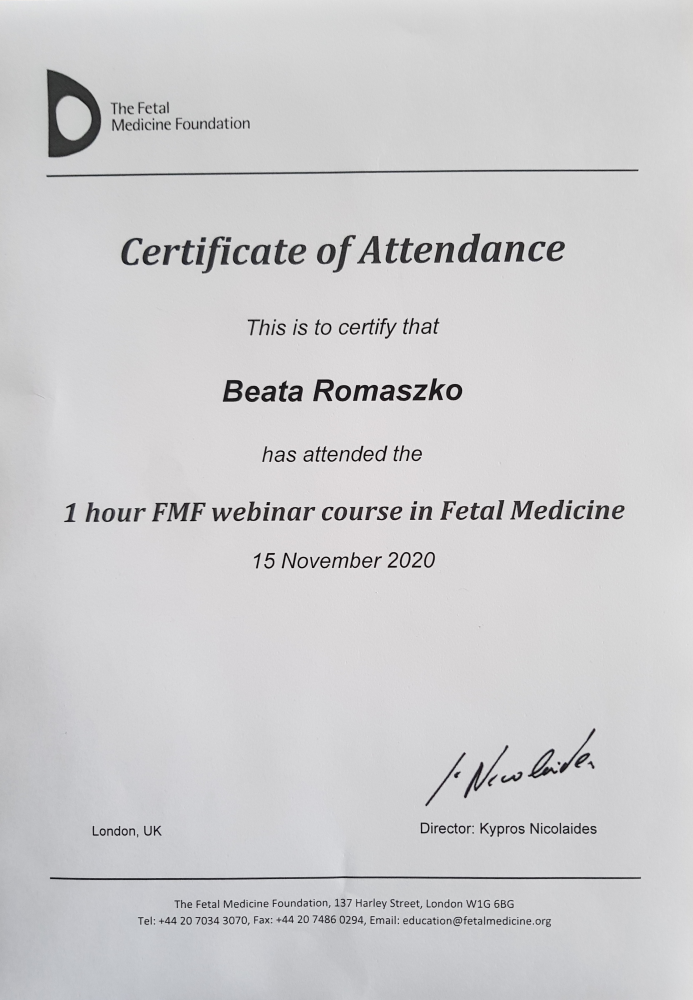 Course in Fetal Medicine