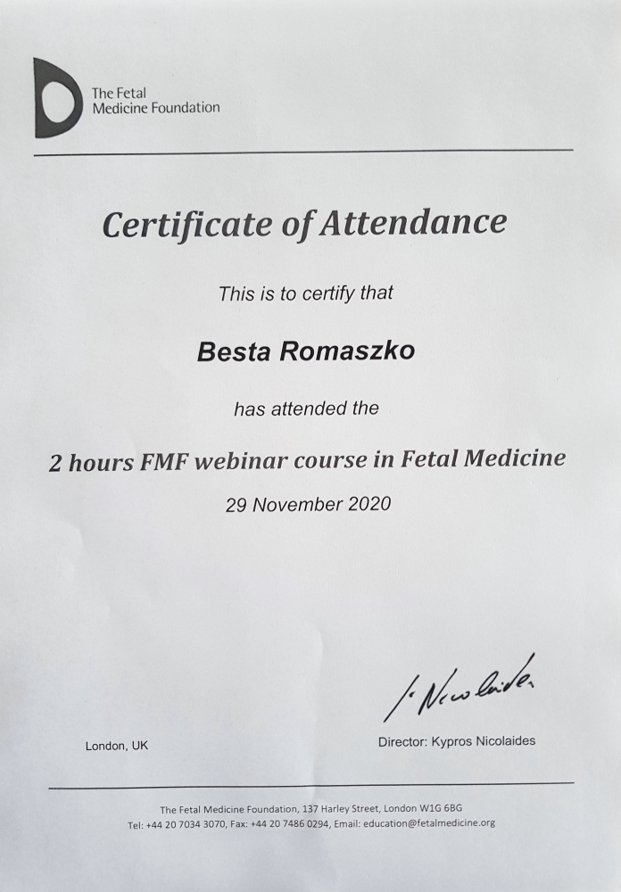 Course in Fetal Medicine